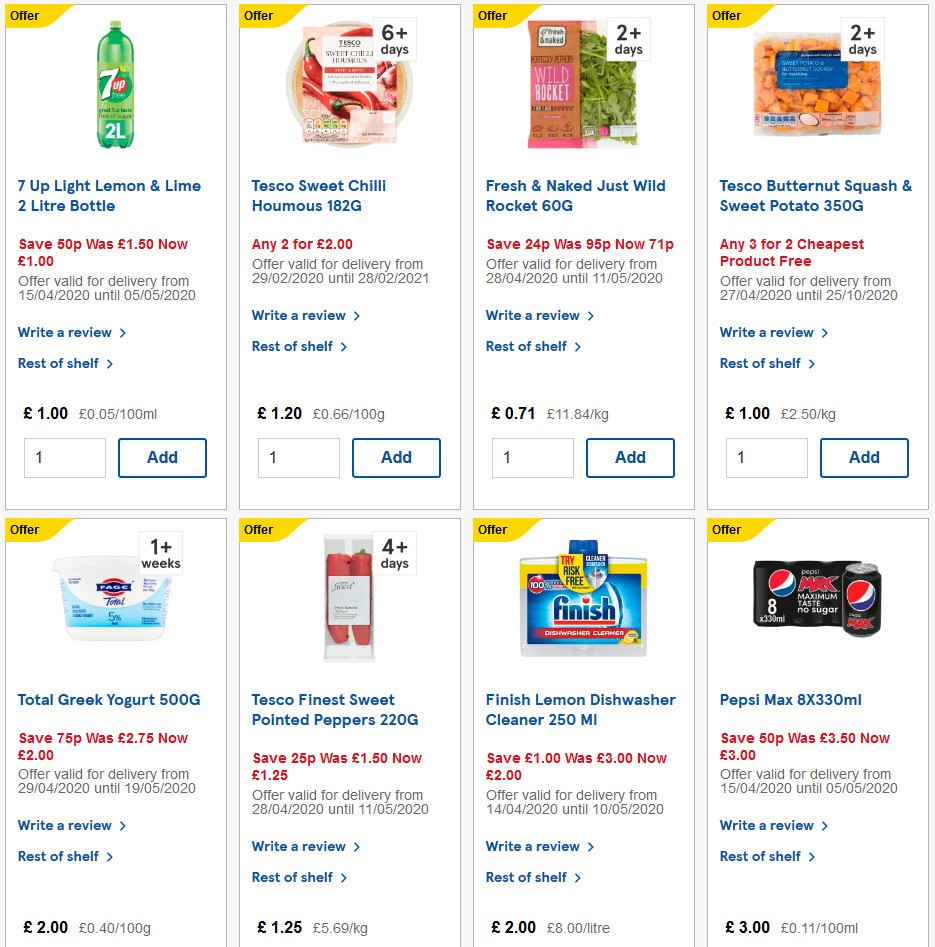 TESCO Offers from 29 April