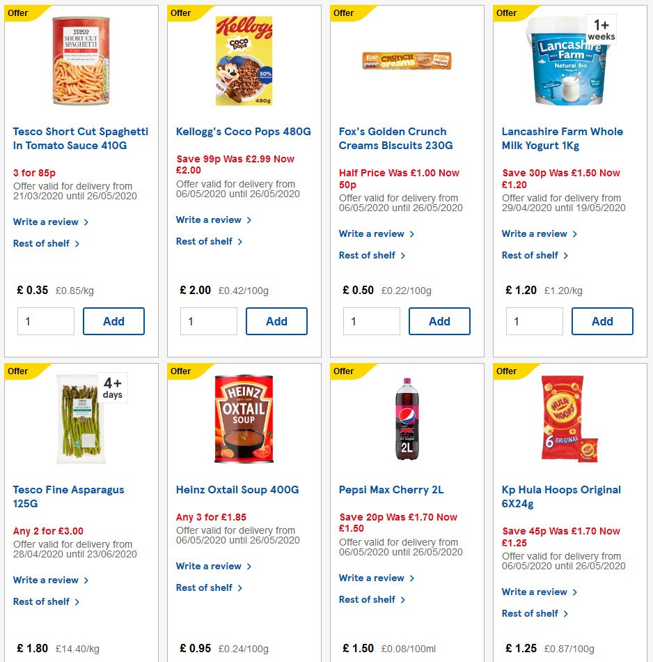 TESCO Offers from 13 May