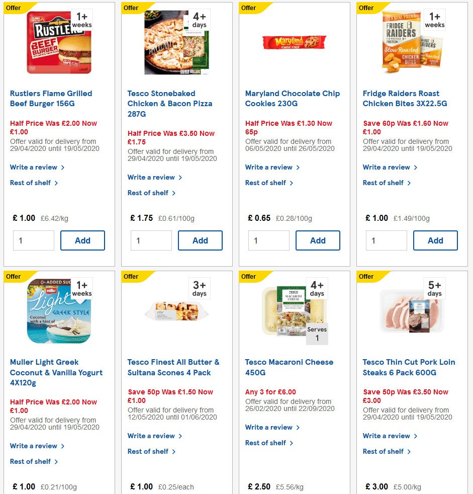 TESCO Offers from 13 May