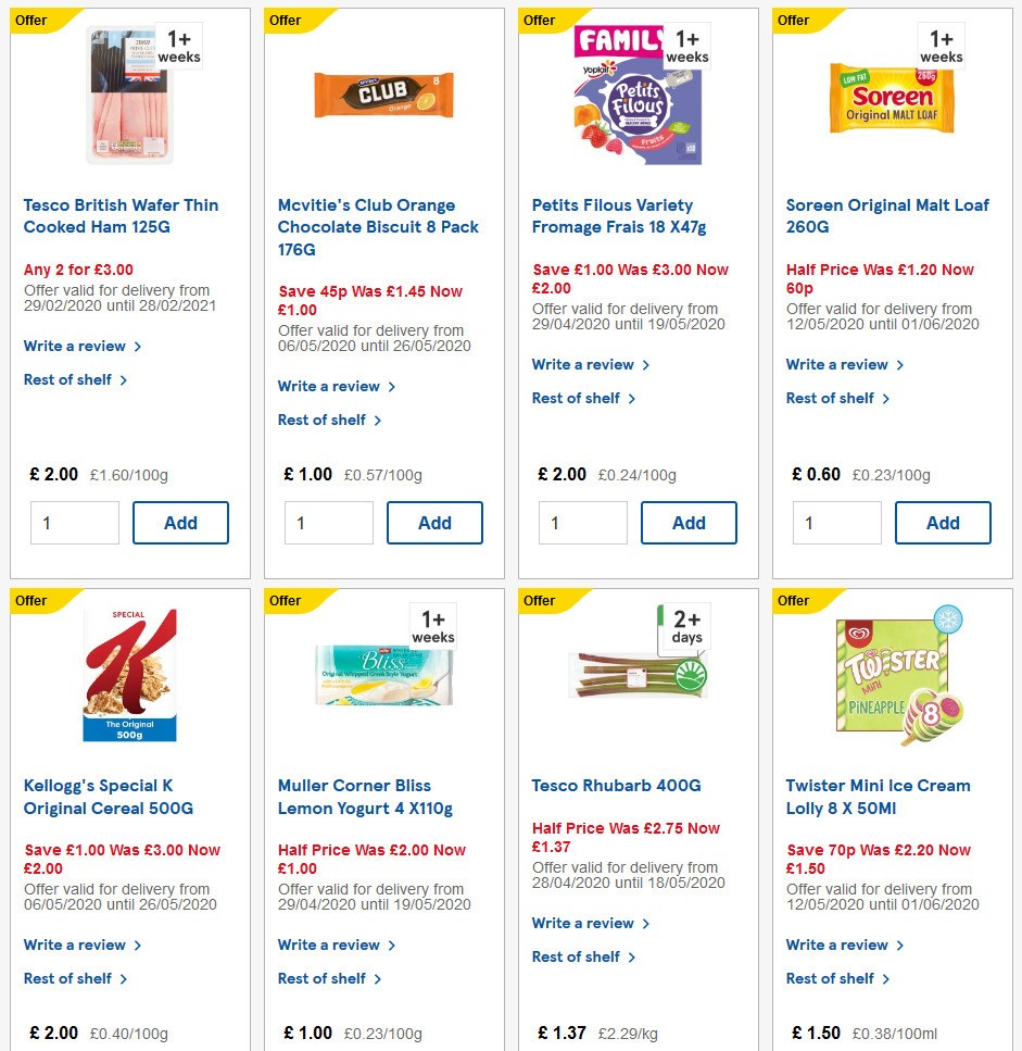 TESCO Offers from 13 May