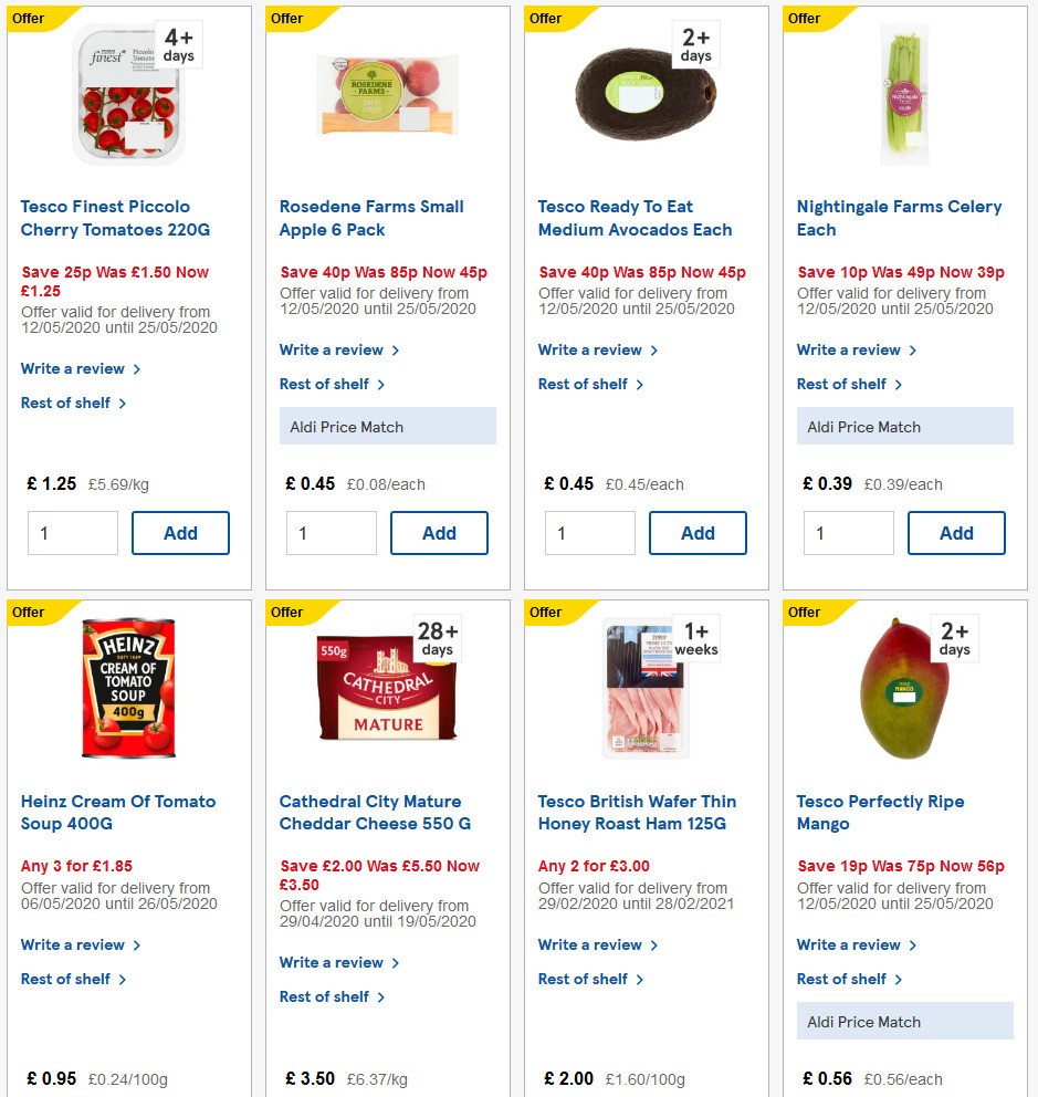 TESCO Offers from 13 May