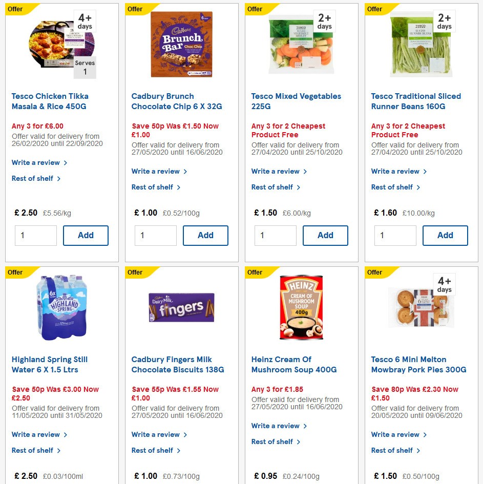 TESCO Offers from 27 May