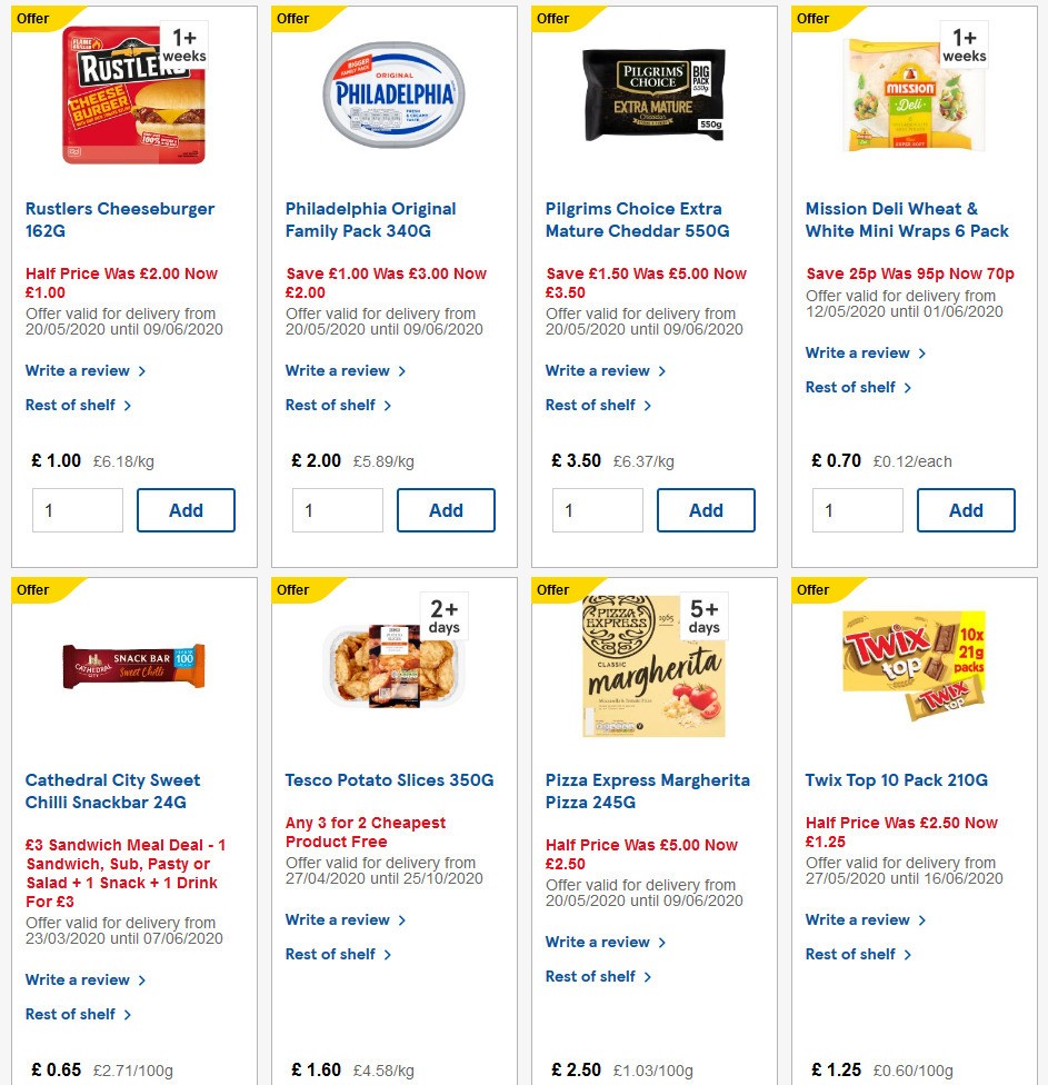 TESCO Offers from 27 May