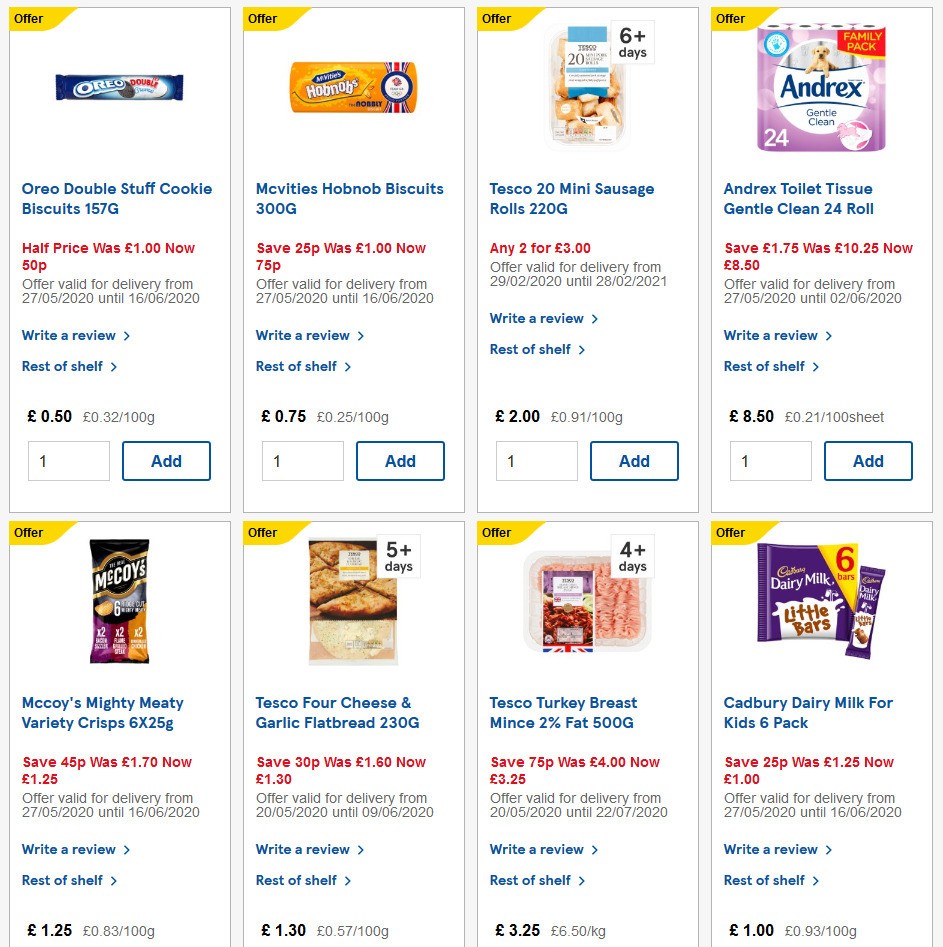 TESCO Offers from 27 May