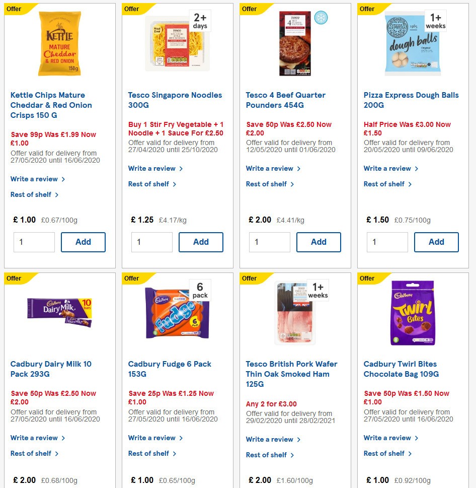 TESCO Offers from 27 May
