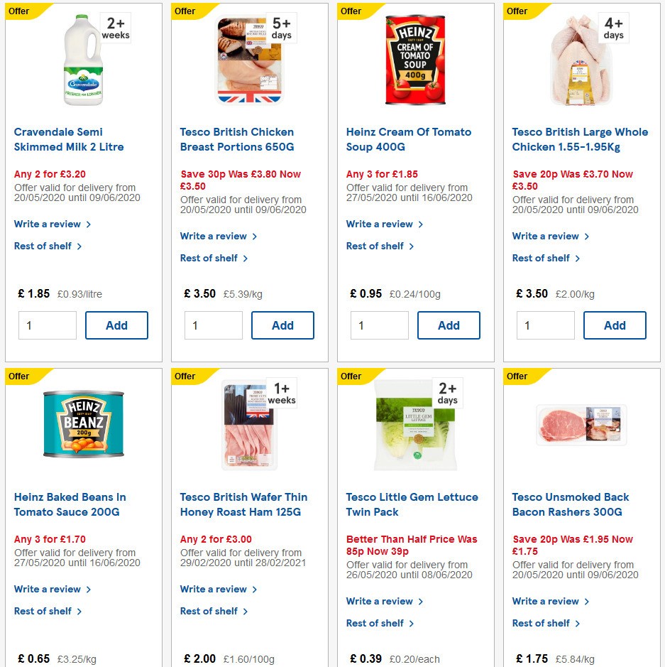 TESCO Offers from 27 May