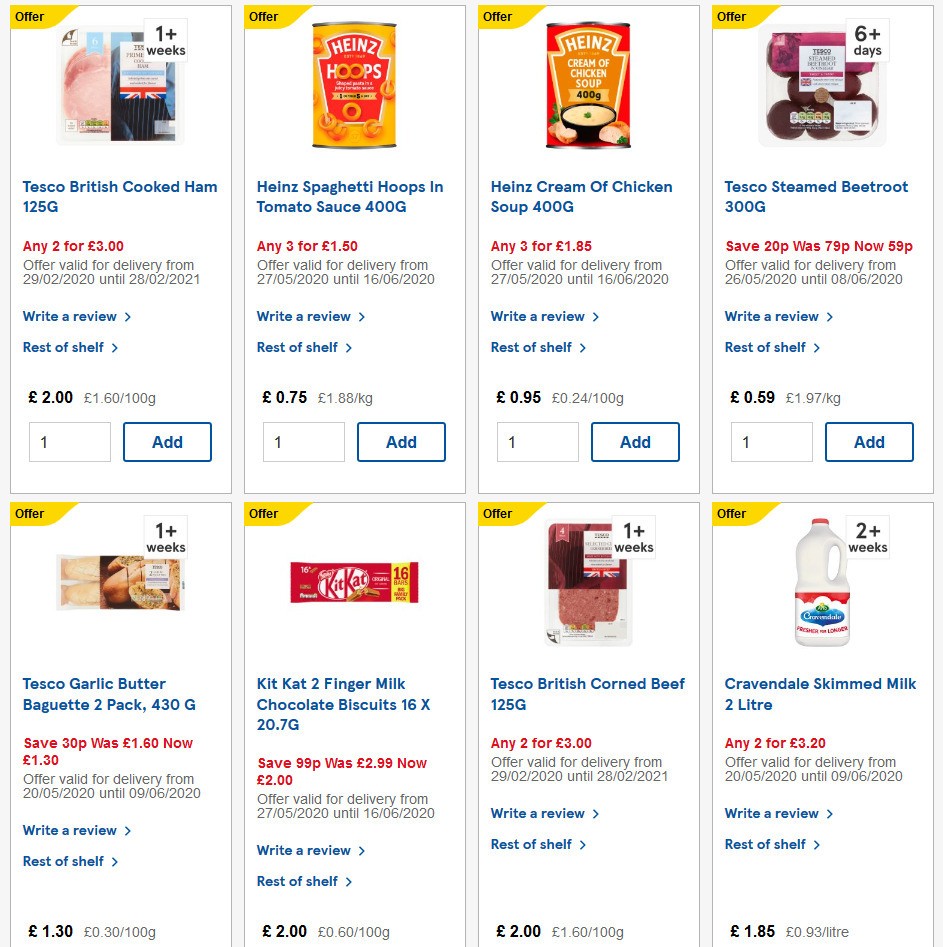 TESCO Offers from 27 May