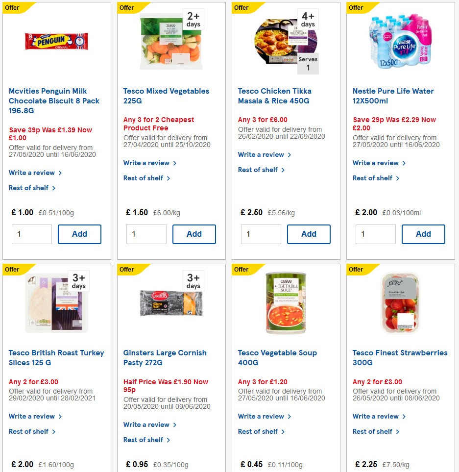 TESCO Offers from 3 June