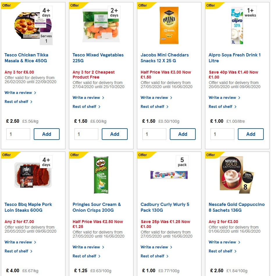 TESCO Offers from 3 June
