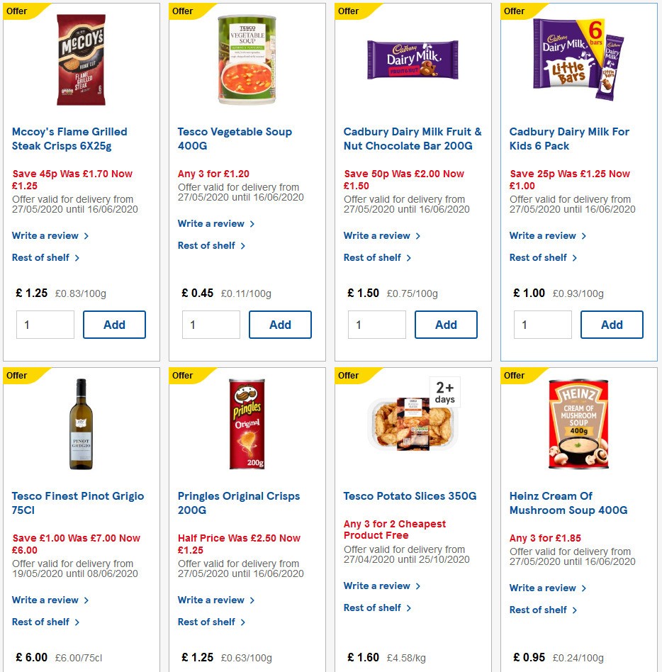TESCO Offers from 3 June
