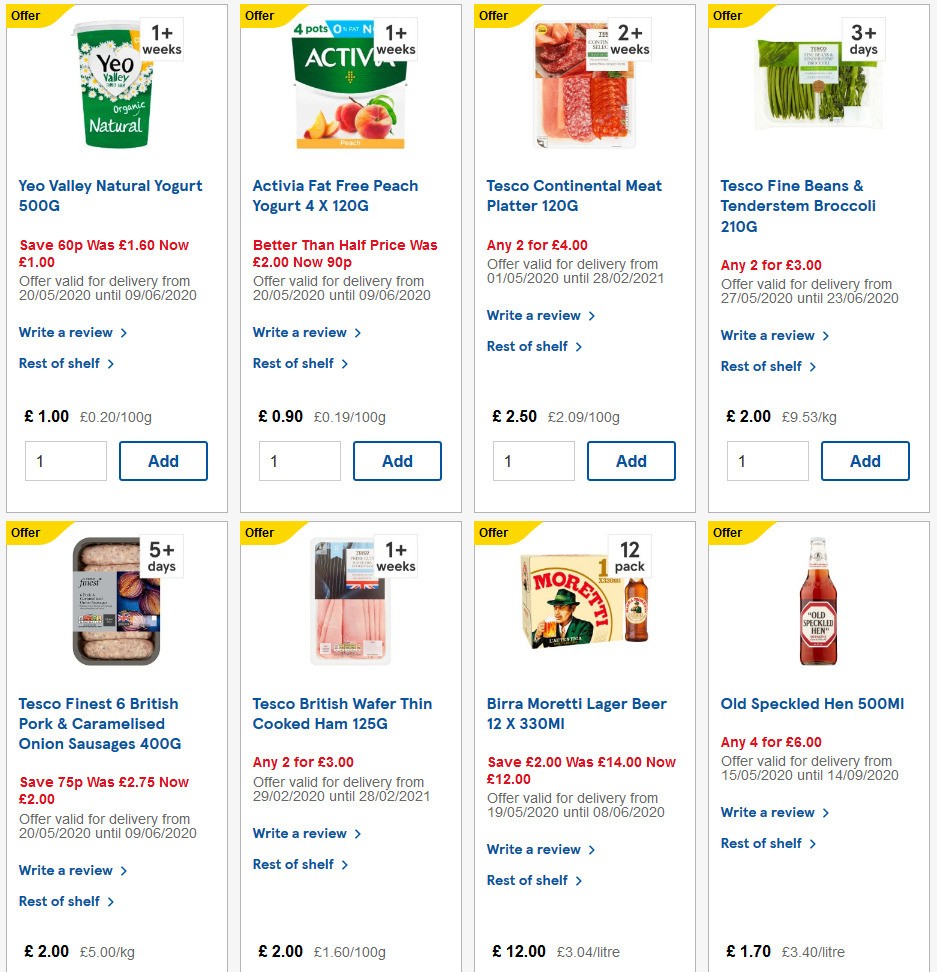 TESCO Offers from 3 June
