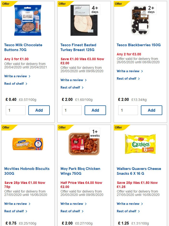 TESCO Offers from 3 June