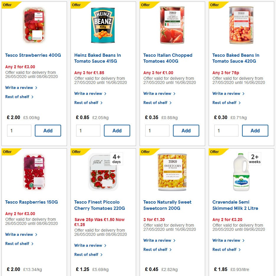 TESCO Offers from 3 June