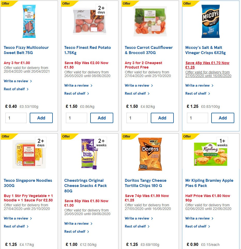 TESCO Offers from 3 June