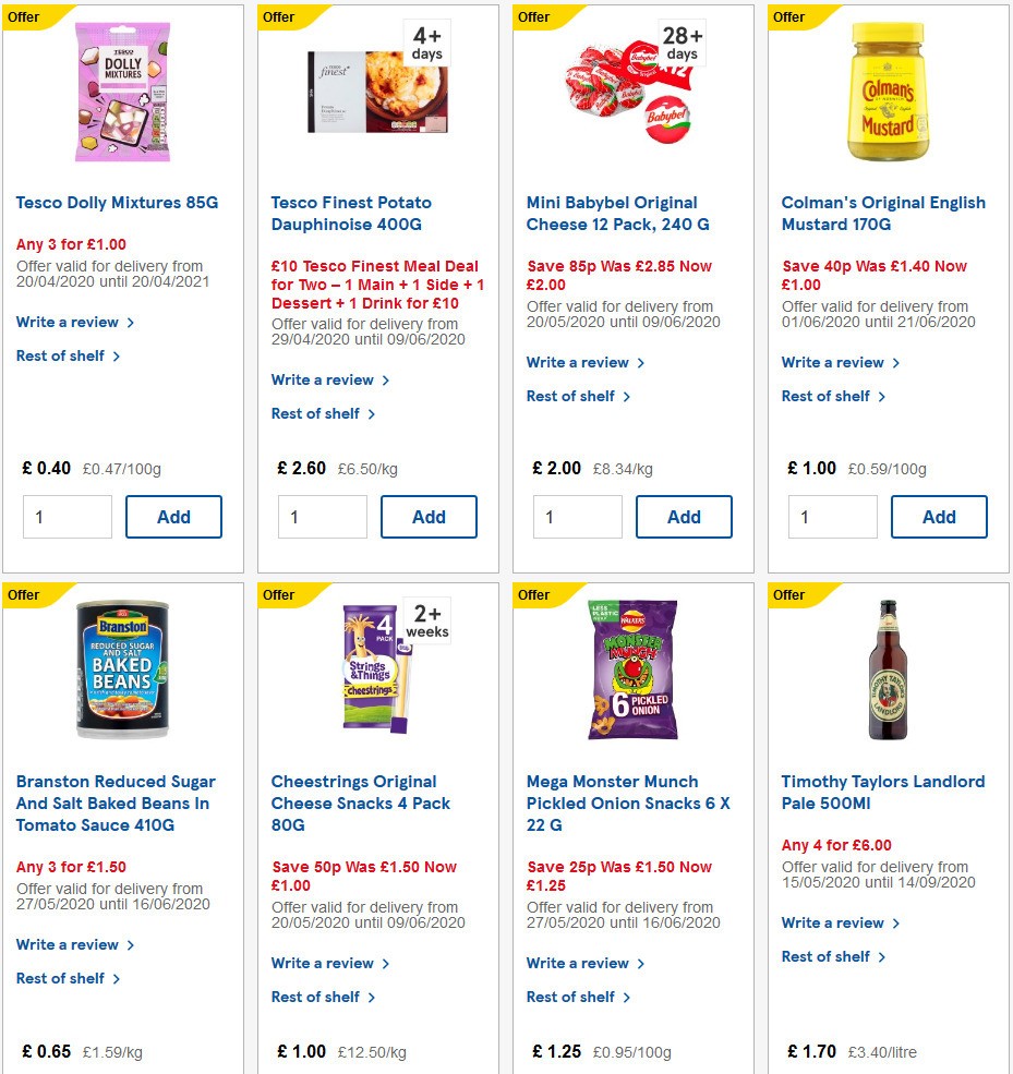 TESCO Offers from 3 June