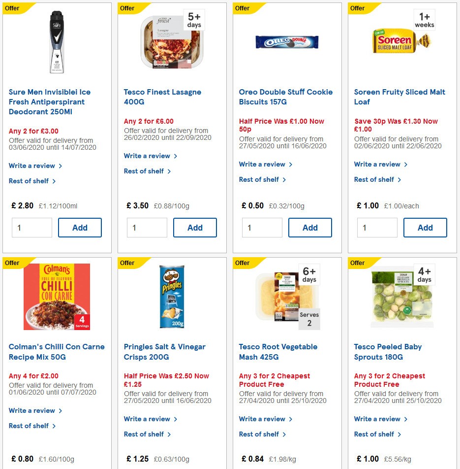 TESCO Offers from 3 June