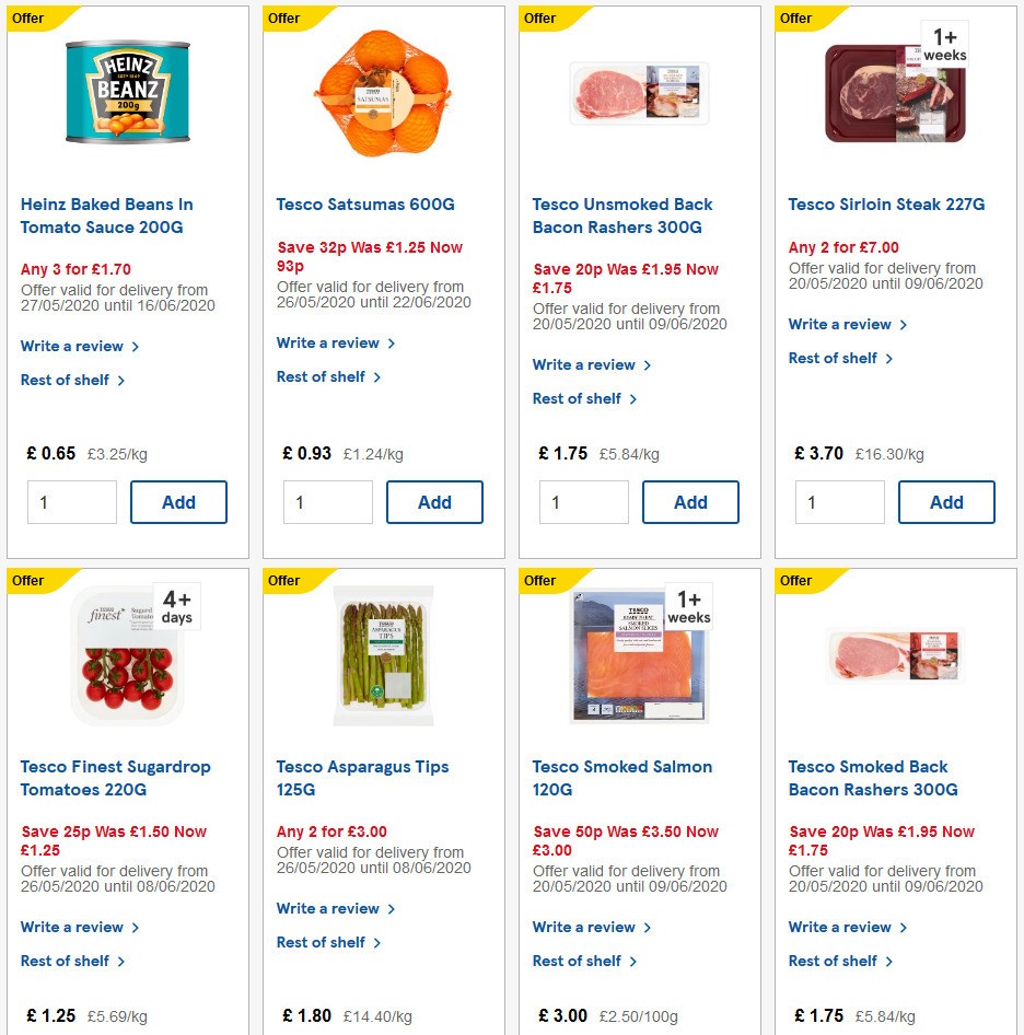 TESCO Offers from 3 June