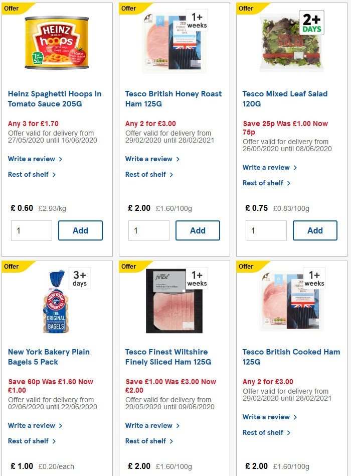 TESCO Offers from 3 June