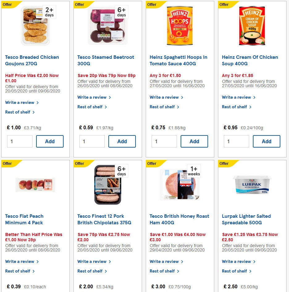 TESCO Offers from 3 June