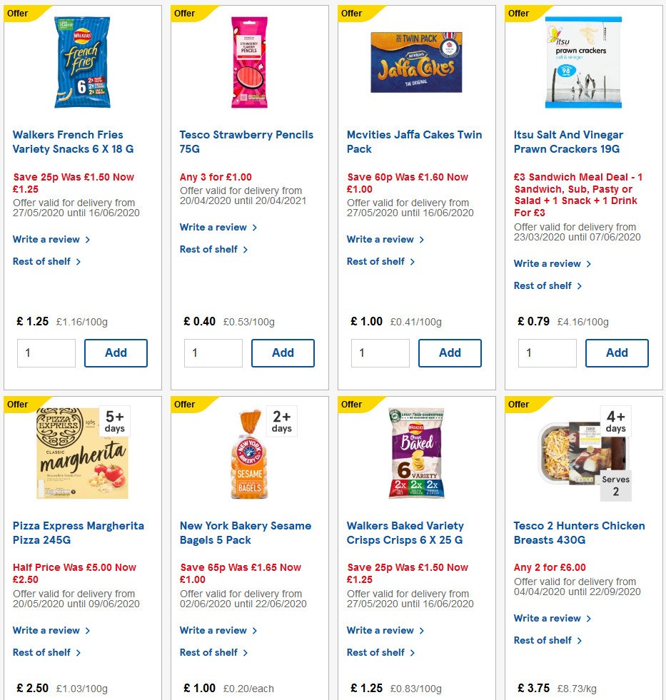TESCO Offers from 3 June