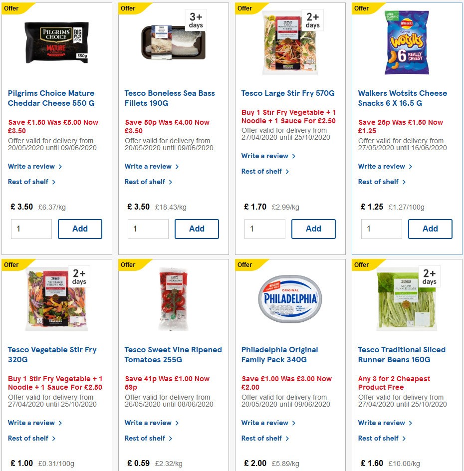 TESCO Offers from 3 June