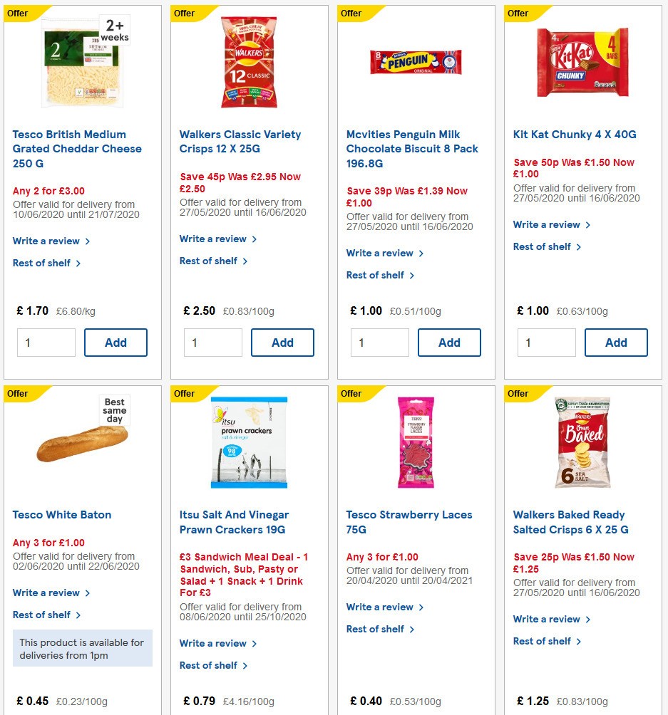 TESCO Offers from 10 June