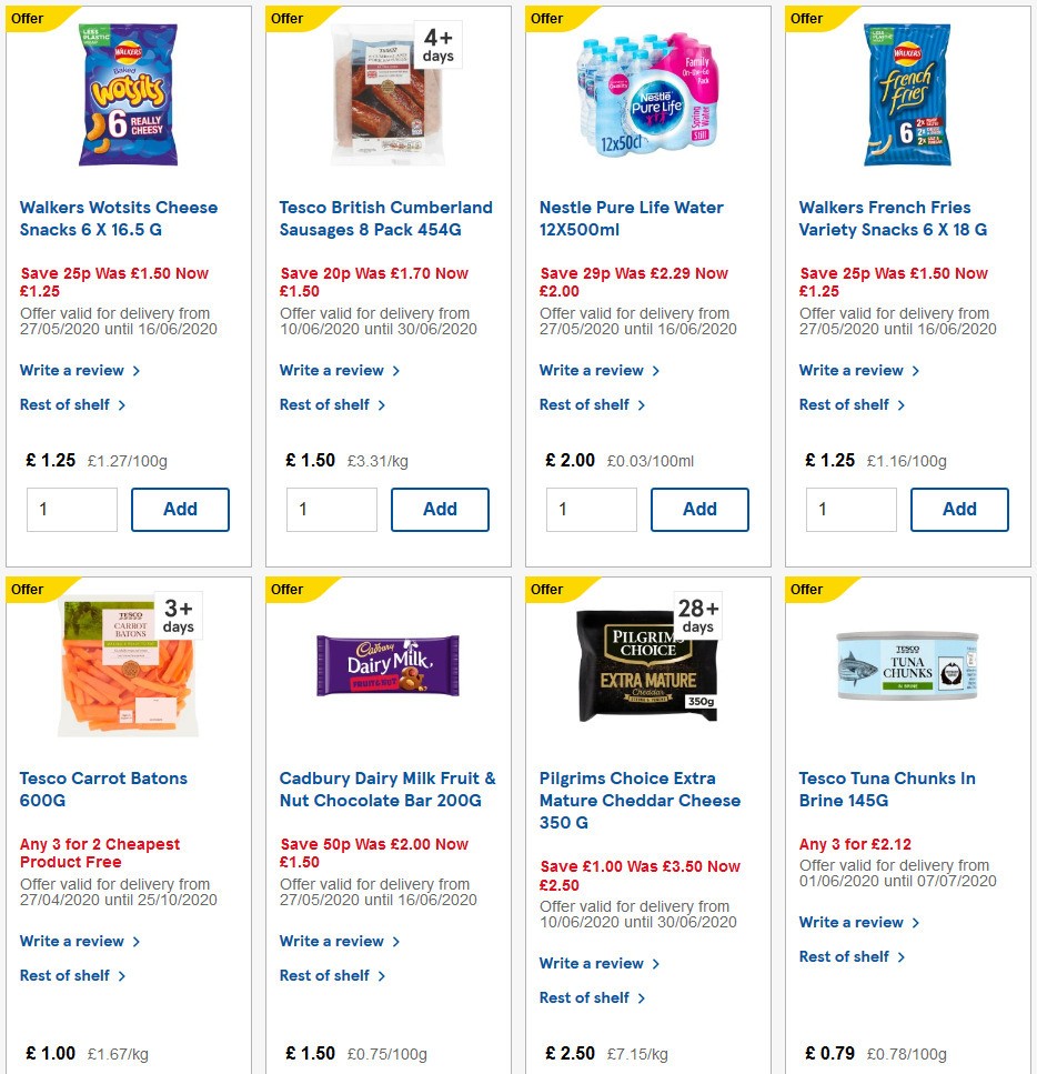 TESCO Offers from 10 June