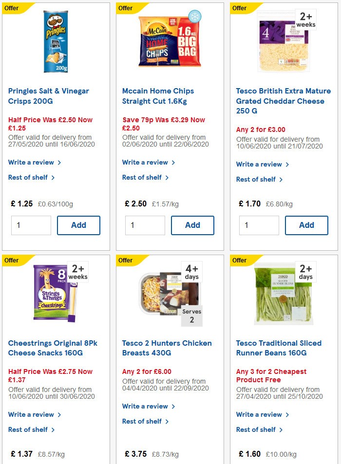 TESCO Offers from 10 June
