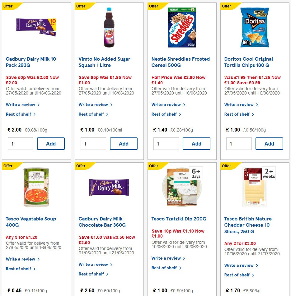 TESCO Offers from 10 June