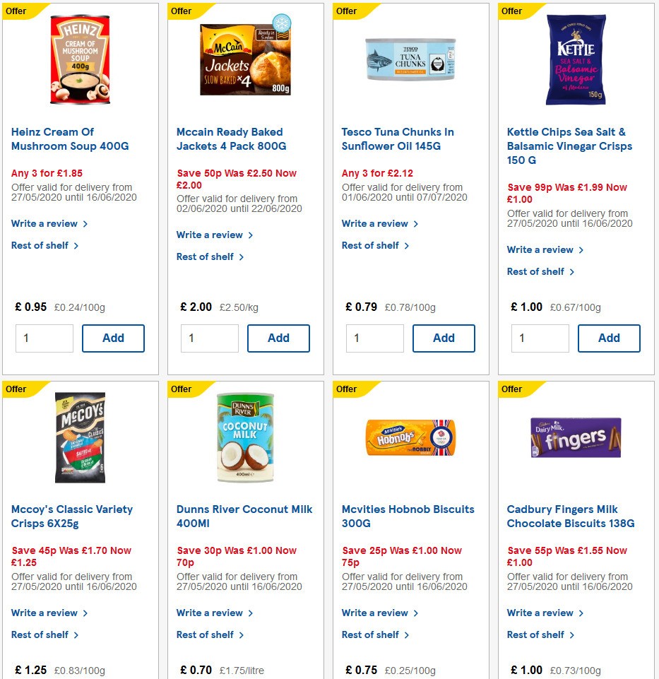 TESCO Offers from 10 June