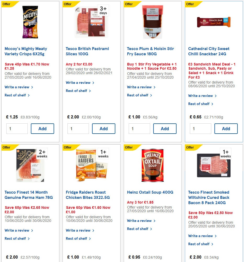 TESCO Offers from 10 June