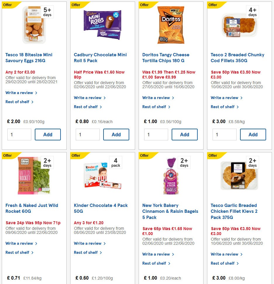 TESCO Offers from 10 June