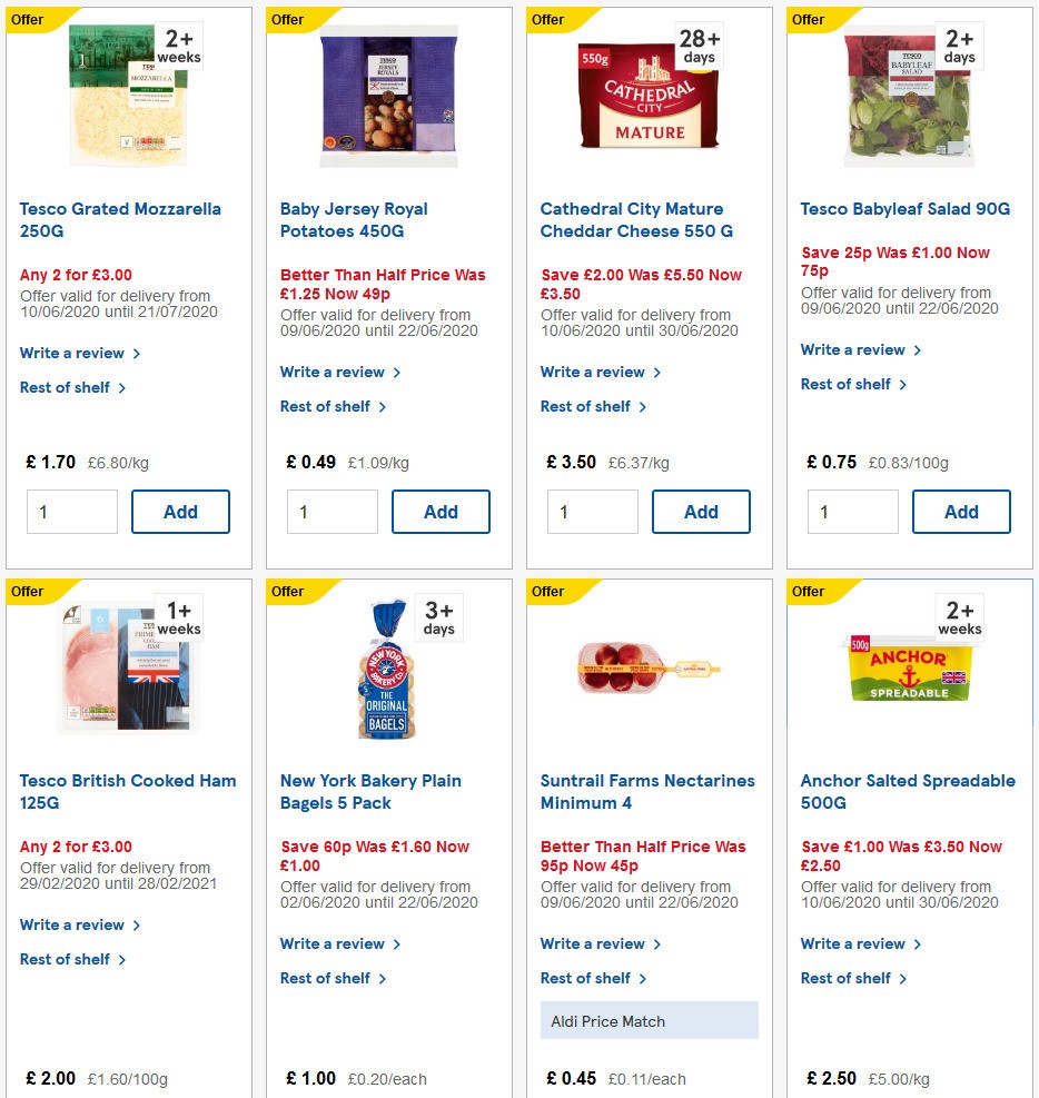 TESCO Offers from 10 June