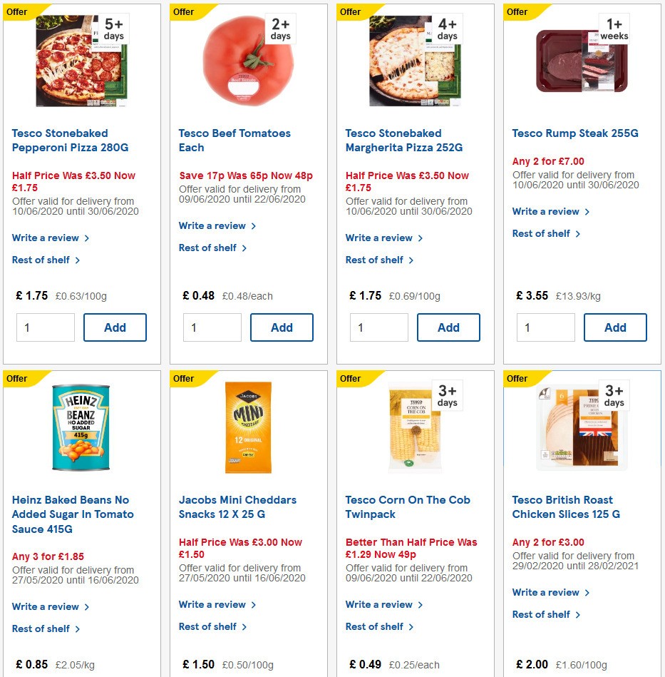 TESCO Offers from 10 June