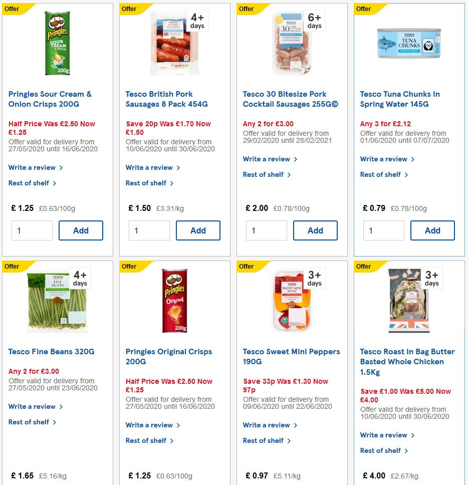 TESCO Offers from 10 June