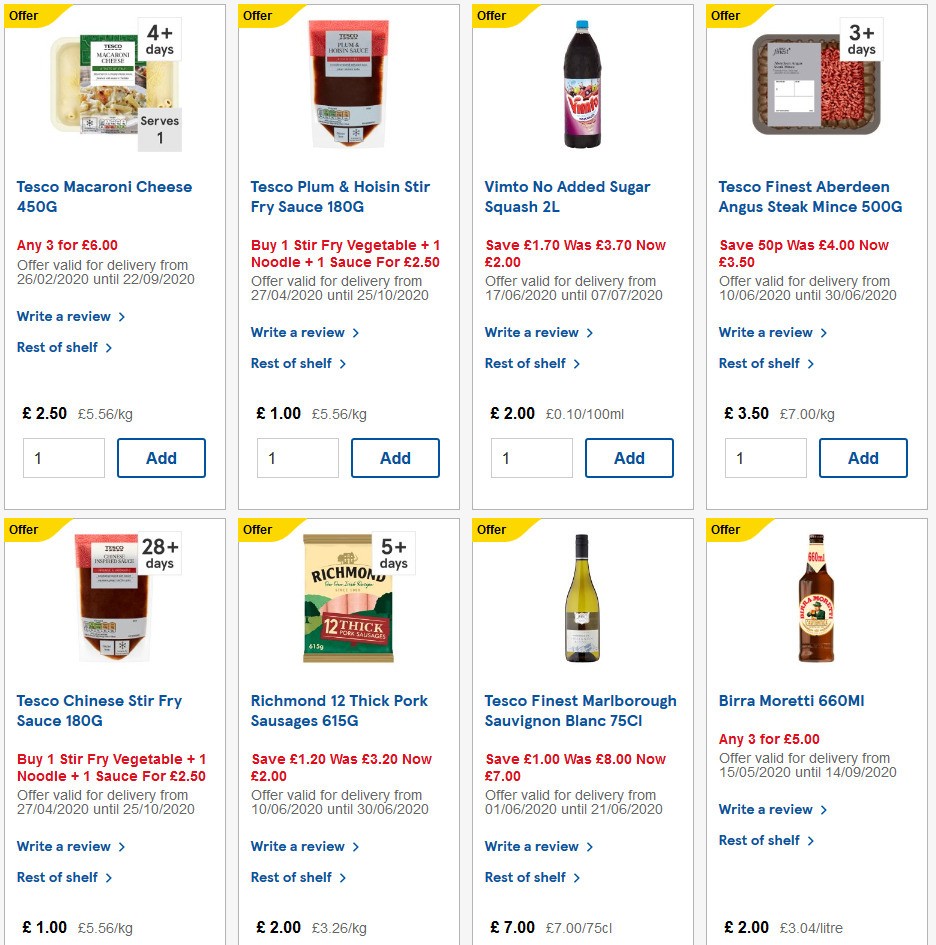 TESCO Offers from 17 June