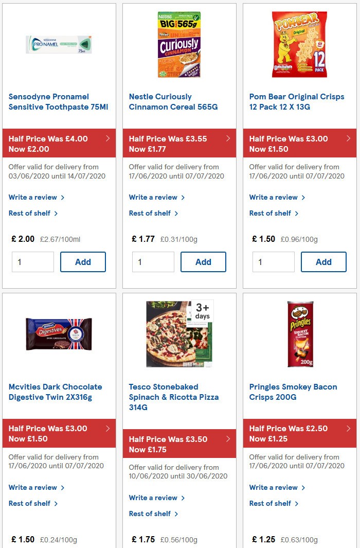 TESCO Offers from 24 June