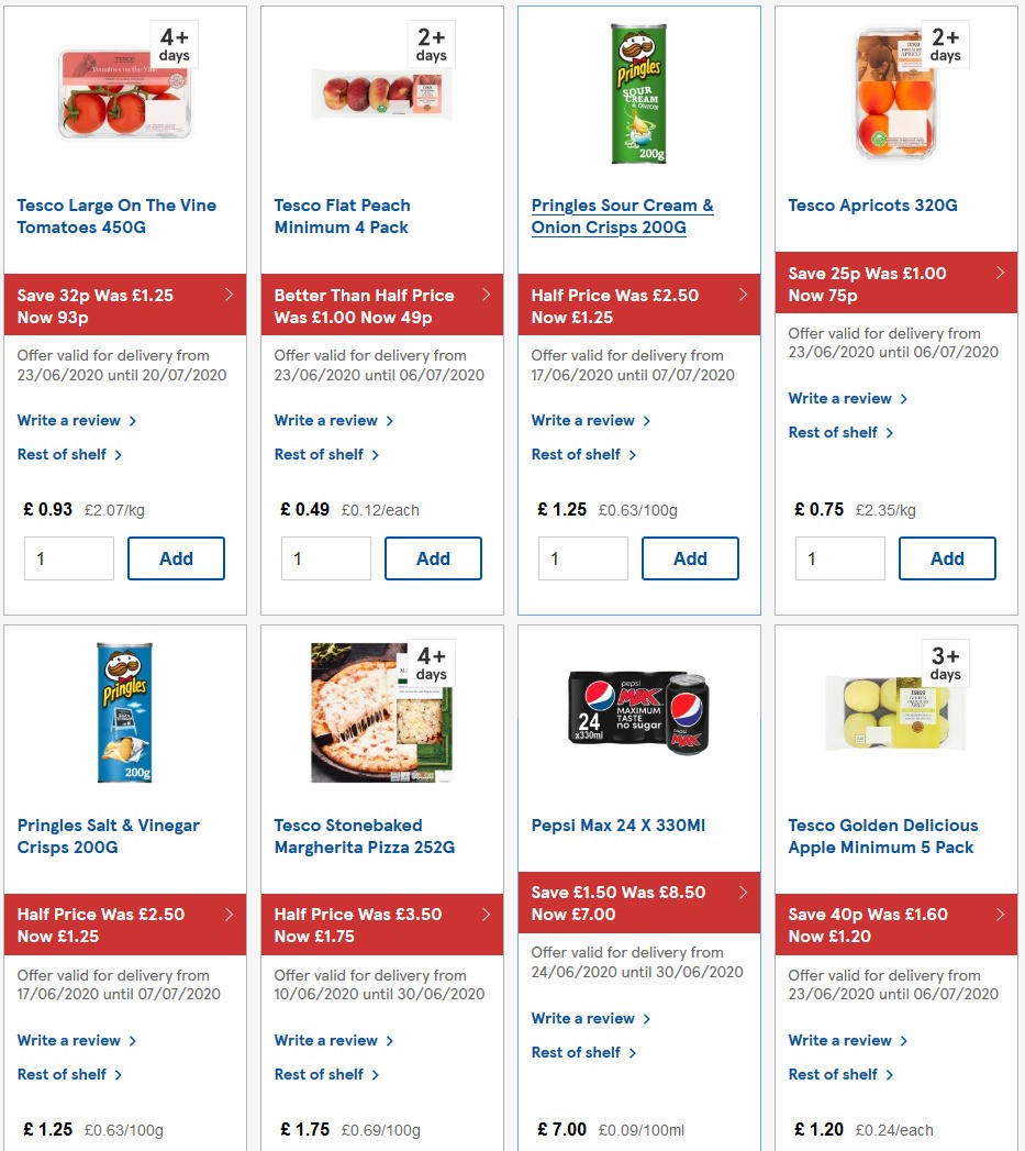 TESCO Offers from 24 June