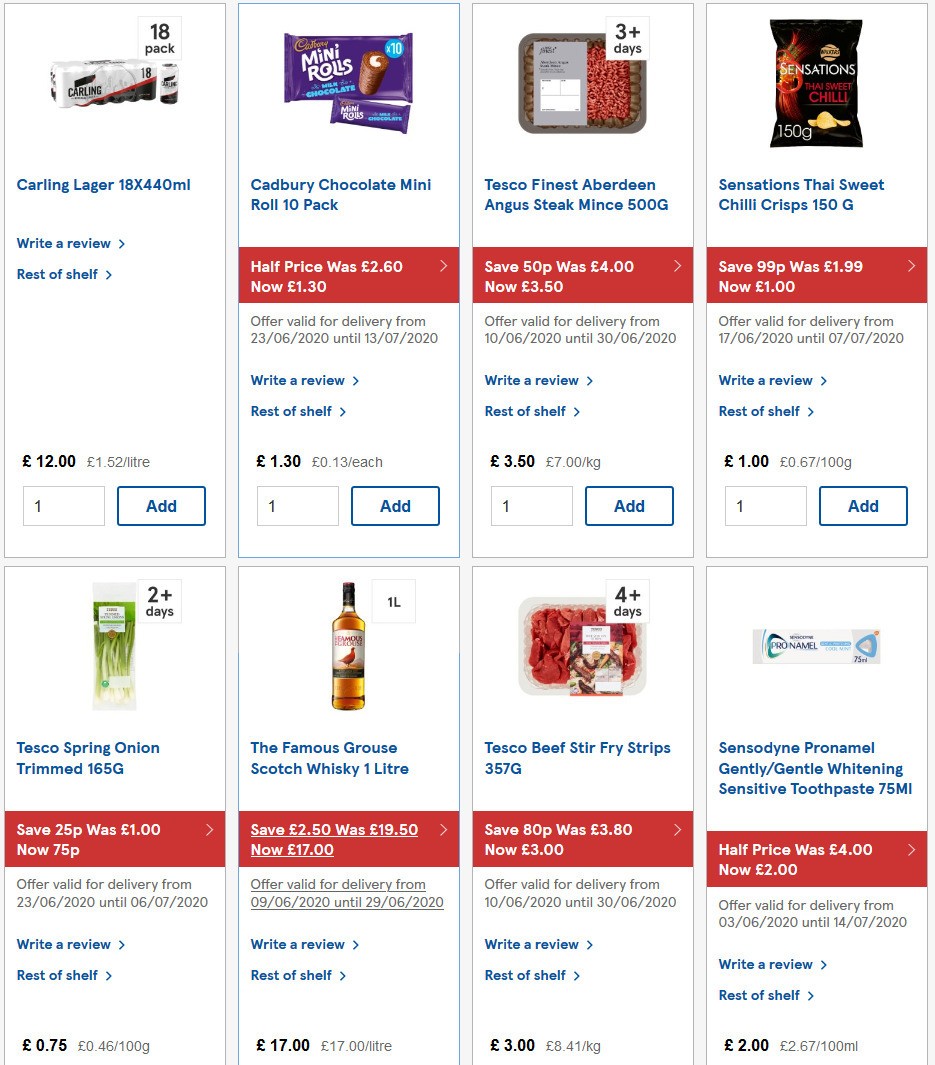 TESCO Offers from 24 June