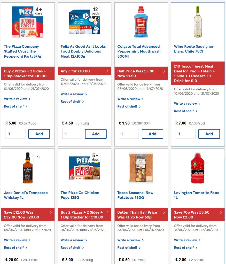 TESCO Offers from 24 June