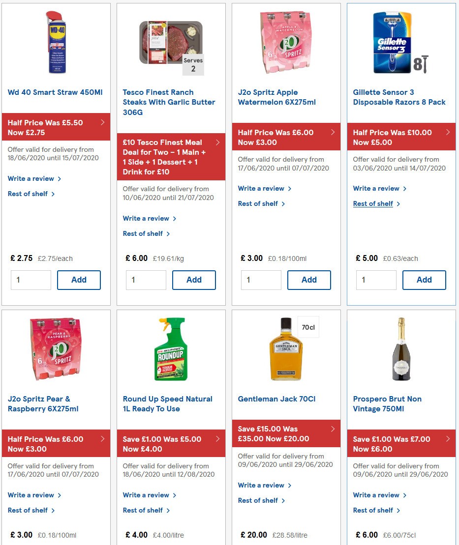 TESCO Offers from 24 June