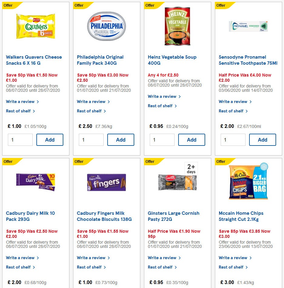 TESCO Offers from 8 July