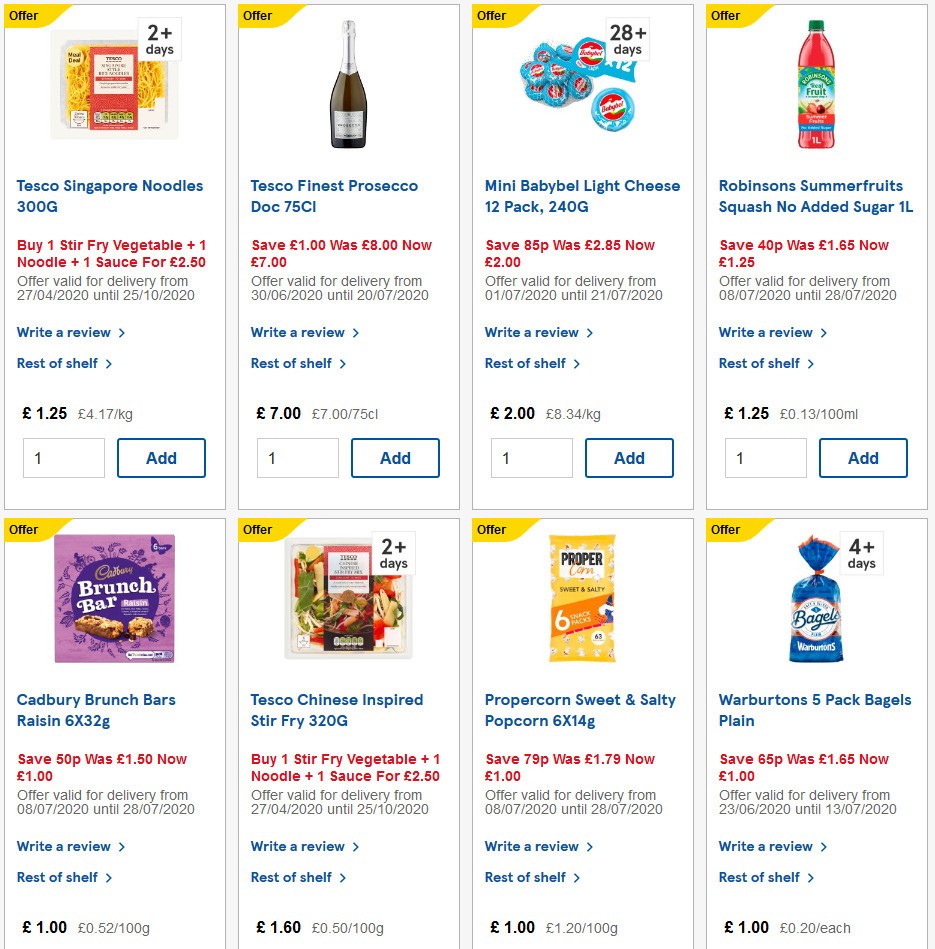 TESCO Offers from 8 July