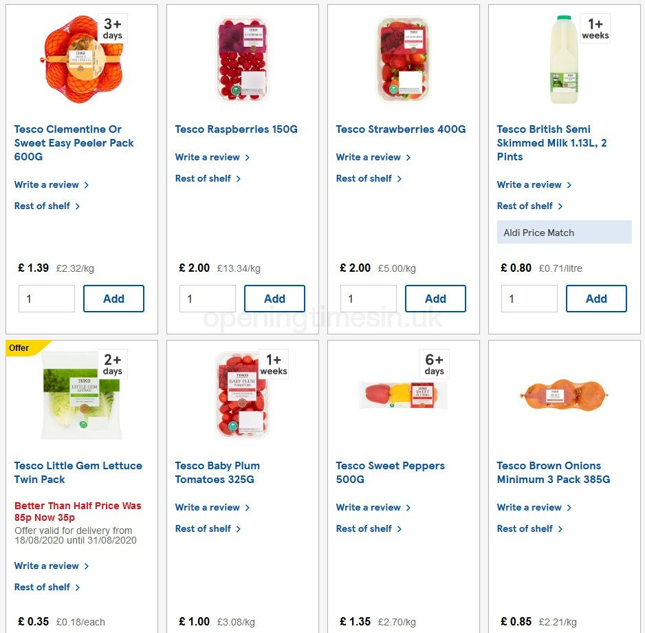 TESCO Offers from 26 August