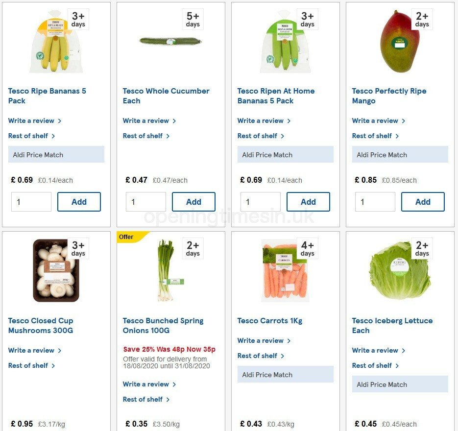 TESCO Offers from 26 August