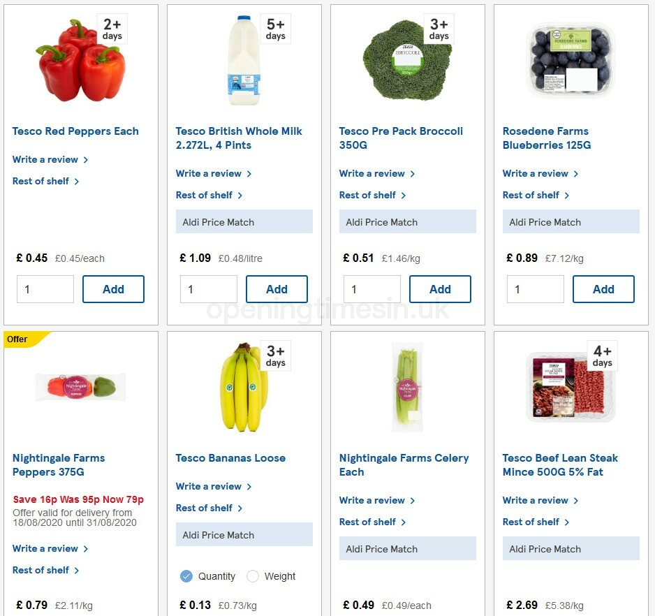 TESCO Offers from 26 August