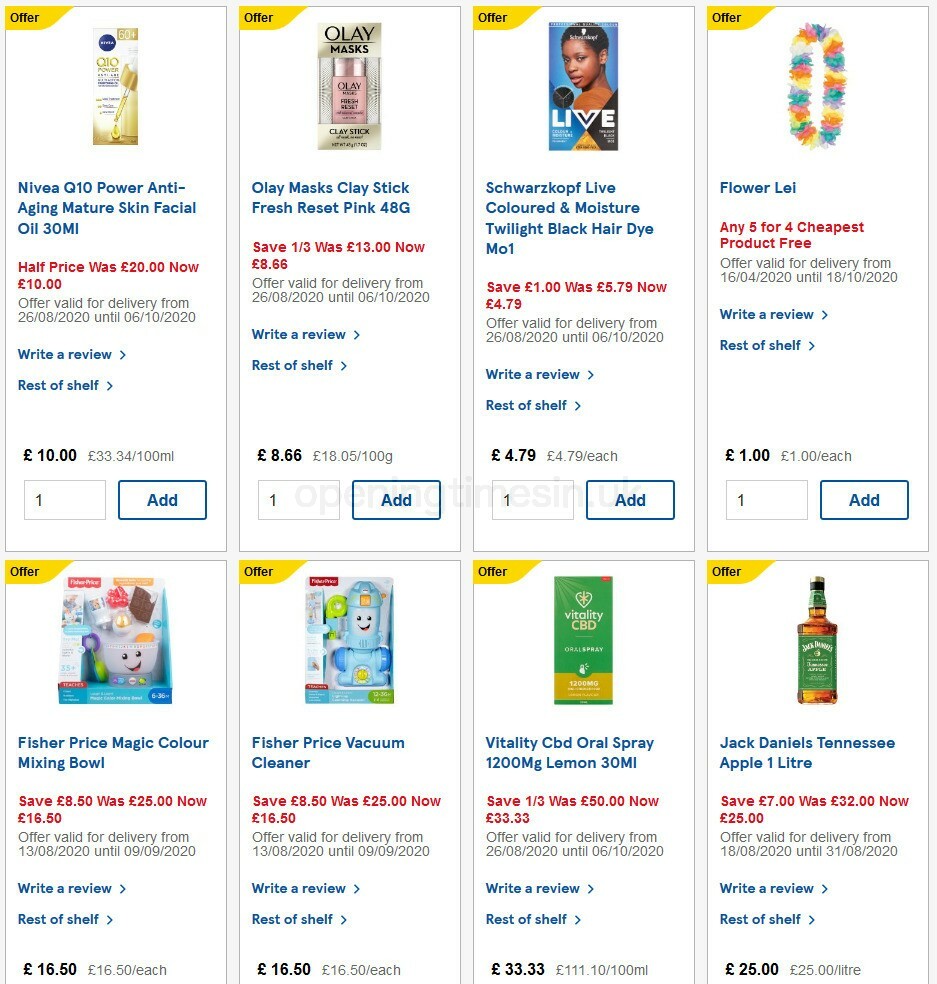 TESCO Offers from 26 August