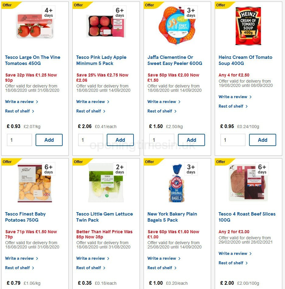TESCO Offers from 26 August