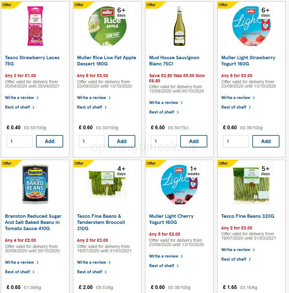 TESCO Offers from 30 September