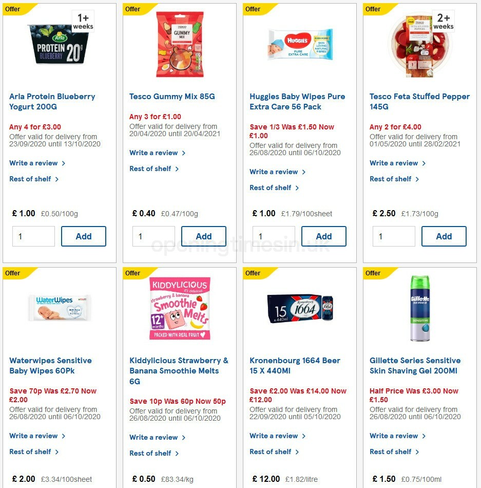 TESCO Offers from 30 September